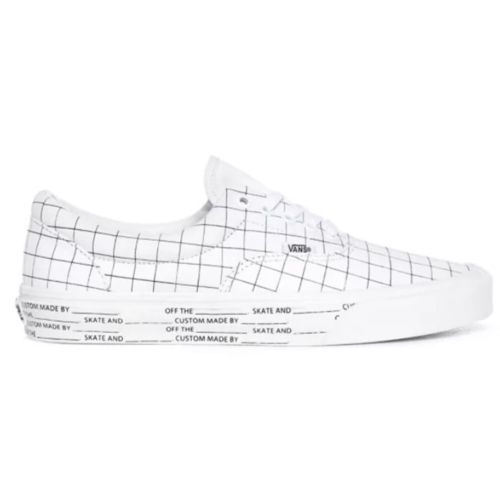Vans era u-color checkerboard white sneaker shoes